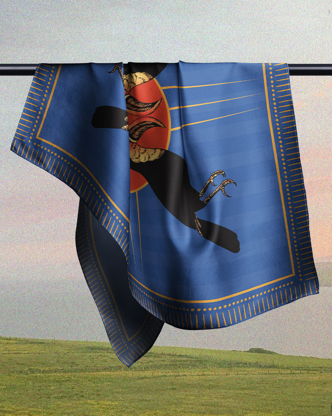 Blue Parrot - Satin Coverups