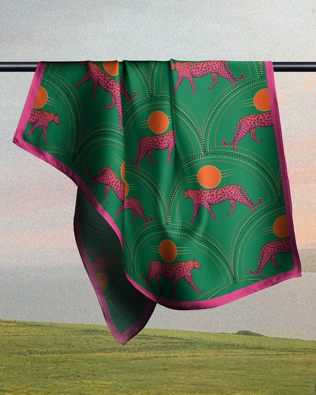 Multi Green Tiger - Satin Coverups