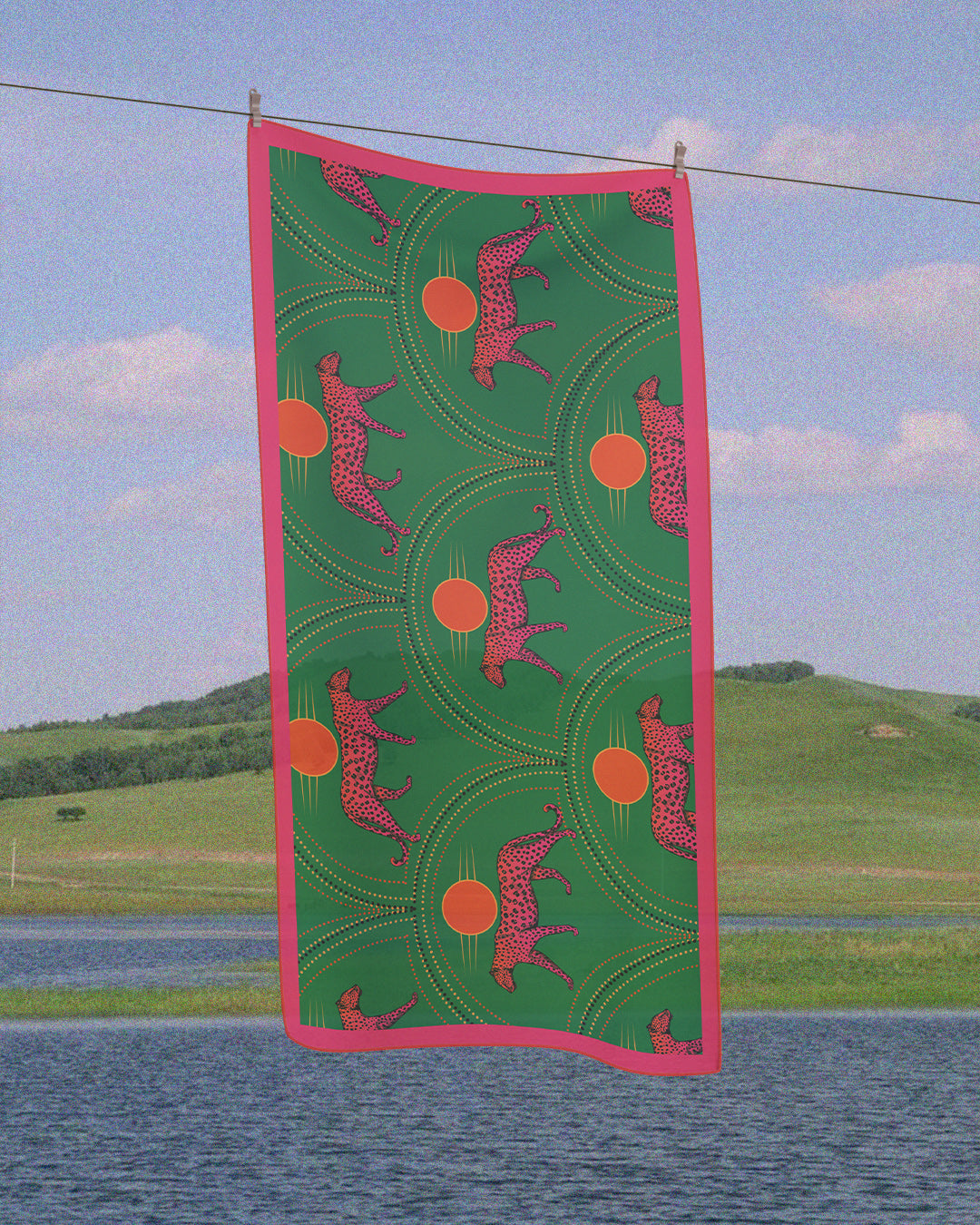 Multi Green Tiger - Chiffon Coverups