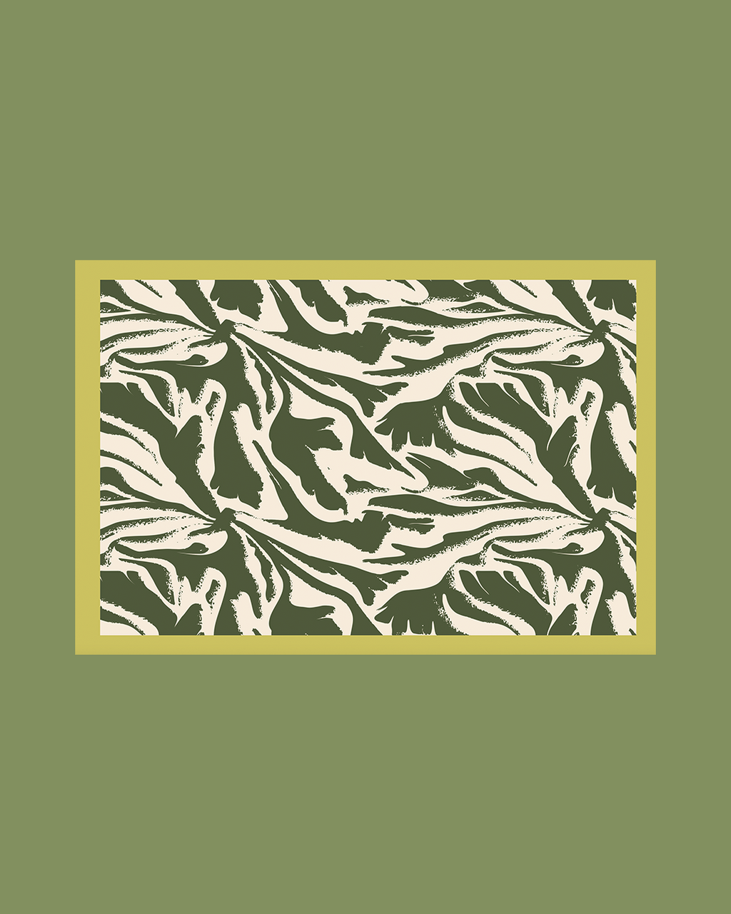 Green White Pattern - Satin Coverups