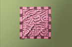Pink Maroon Pattern - Satin Scarf