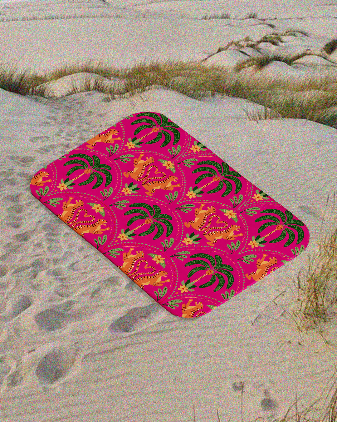 Multi Pink Tiger - Beach Mat