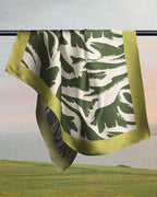 Green White Pattern - Satin Coverups
