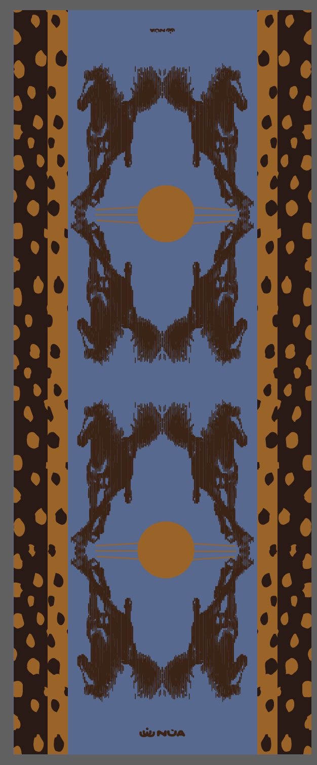 Horses blue shawl