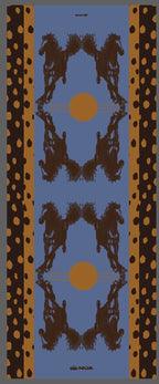 Horses blue shawl