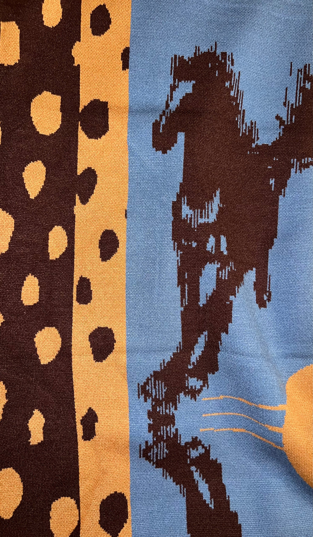 Horses blue shawl
