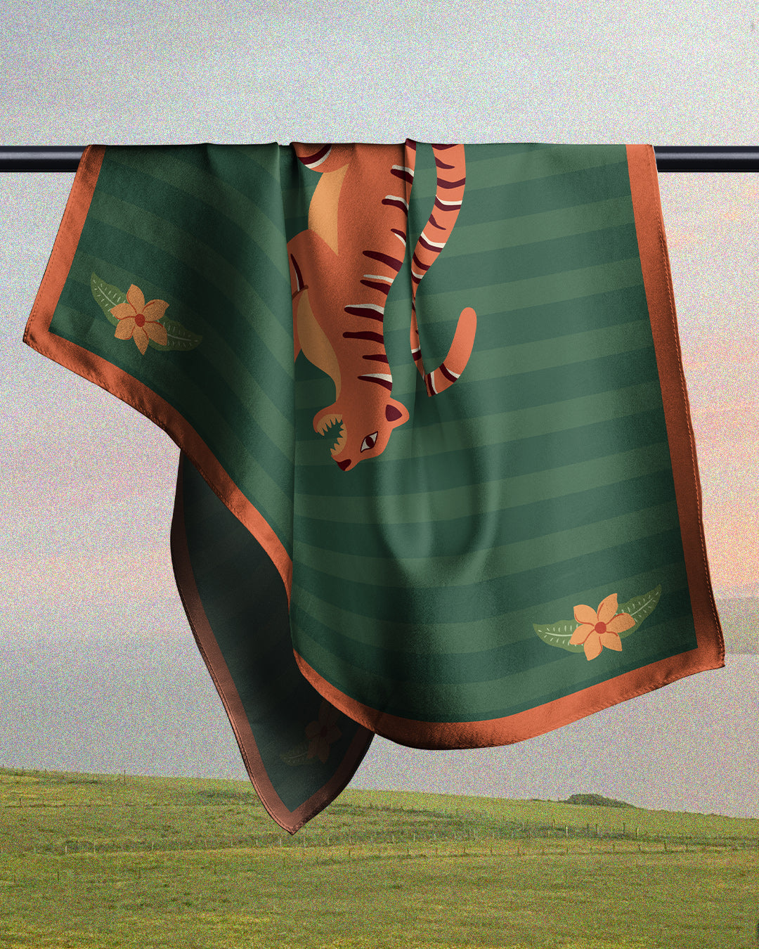 Green Tiger - Satin Coverups