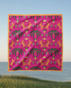 Multi Pink Tiger - Satin Scarf