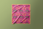 Multi Pink Tiger - Satin Scarf
