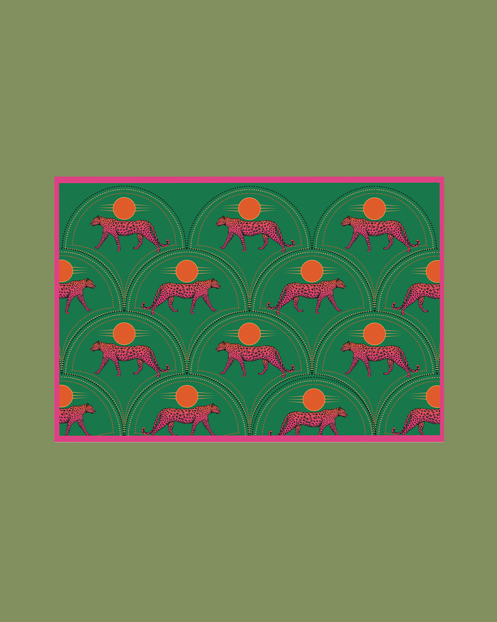 Multi Green Tiger - Satin Coverups