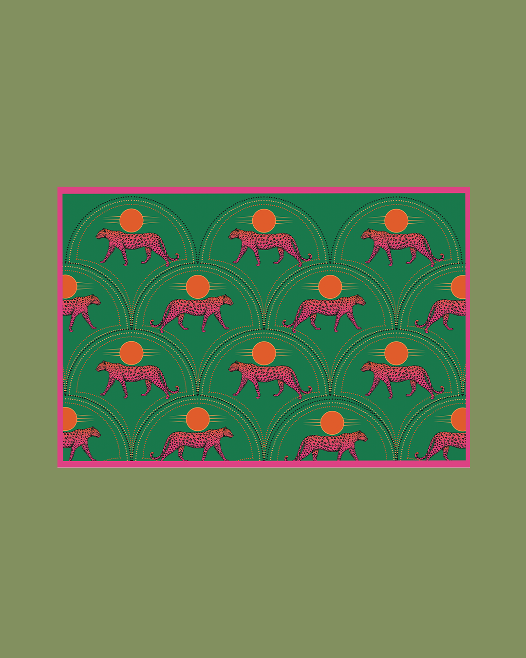 Multi Green Tiger - Satin Coverups