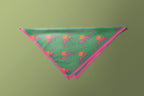 Multi Green Tiger - Satin Scarf