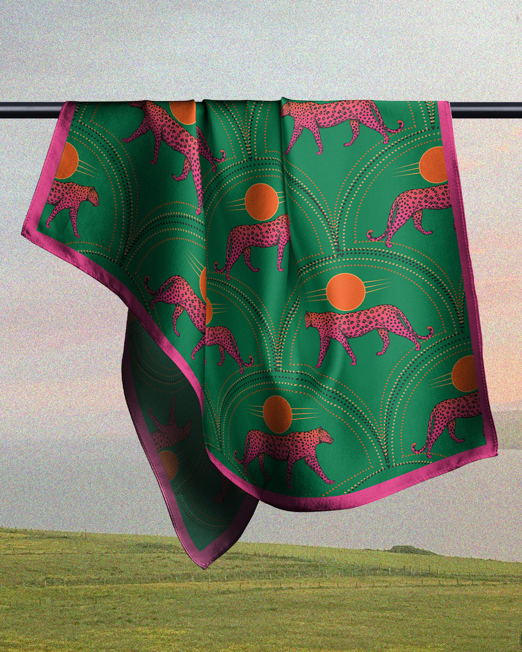 Multi Green Tiger - Satin Coverups