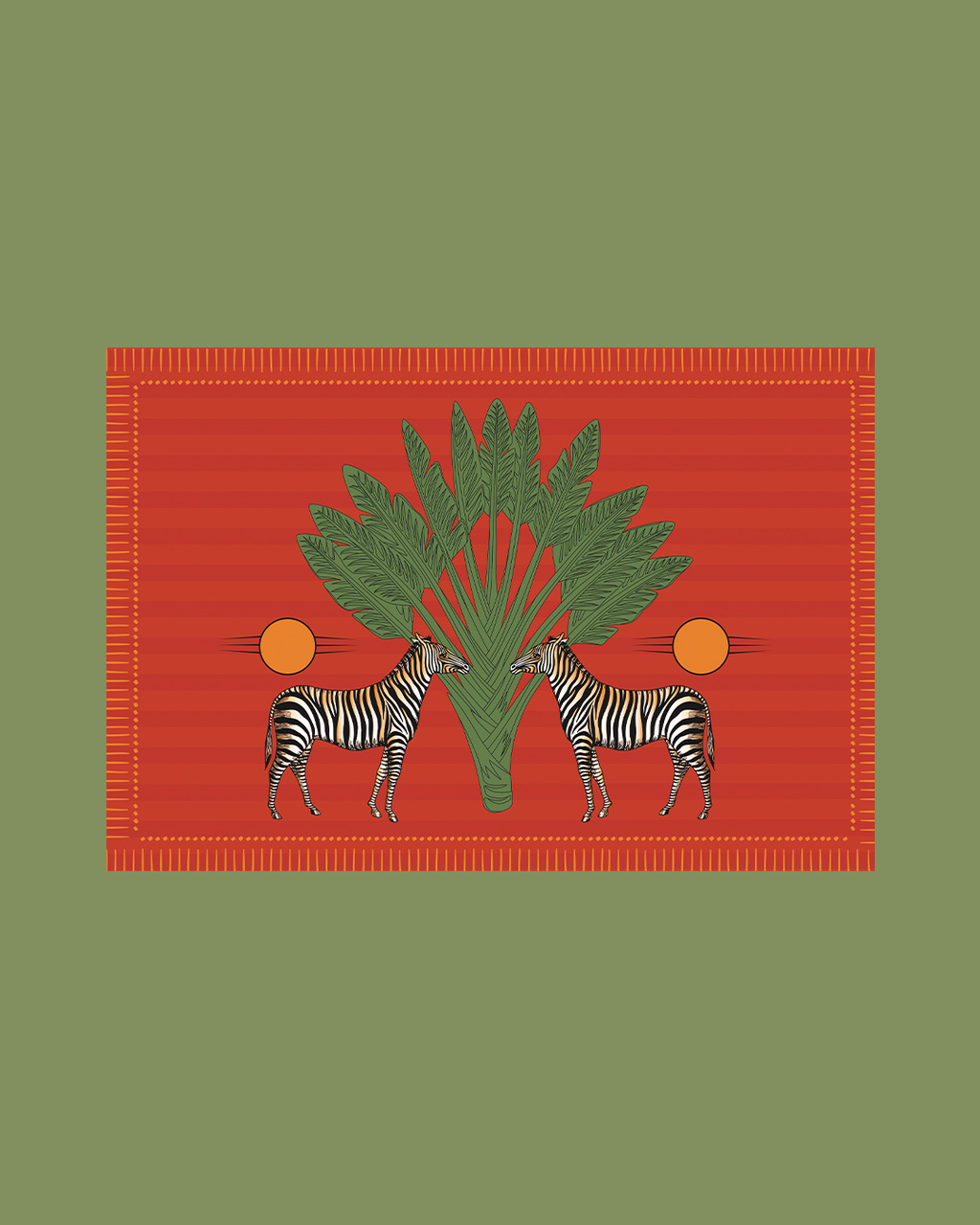 Orange Zebra - Satin Coverups