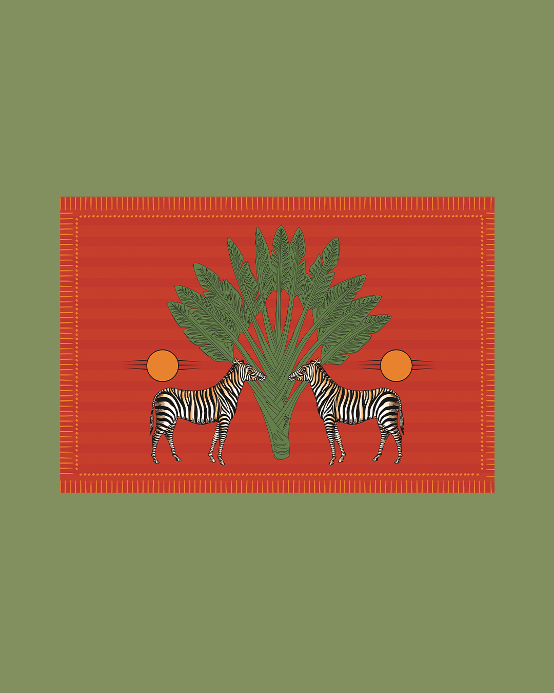 Orange Zebra - Satin Coverups