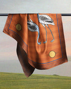 Orange Flamingo - Satin Coverups