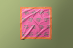 Pink Palm - Satin Scarf