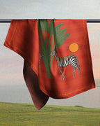 Orange Zebra - Satin Coverups