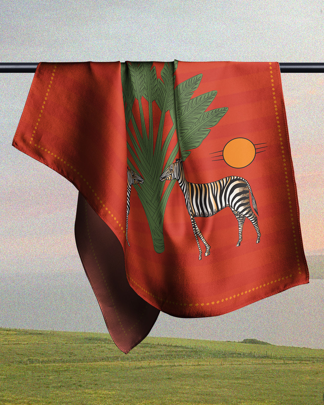 Orange Zebra - Satin Coverups