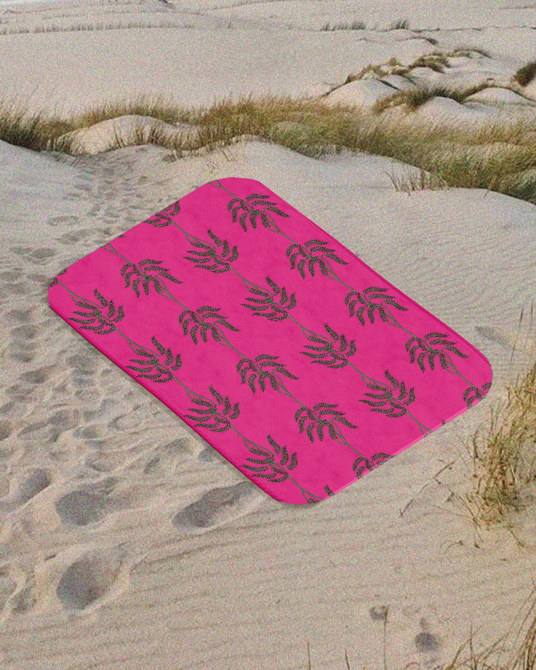 Pink Palm - Beach Mat