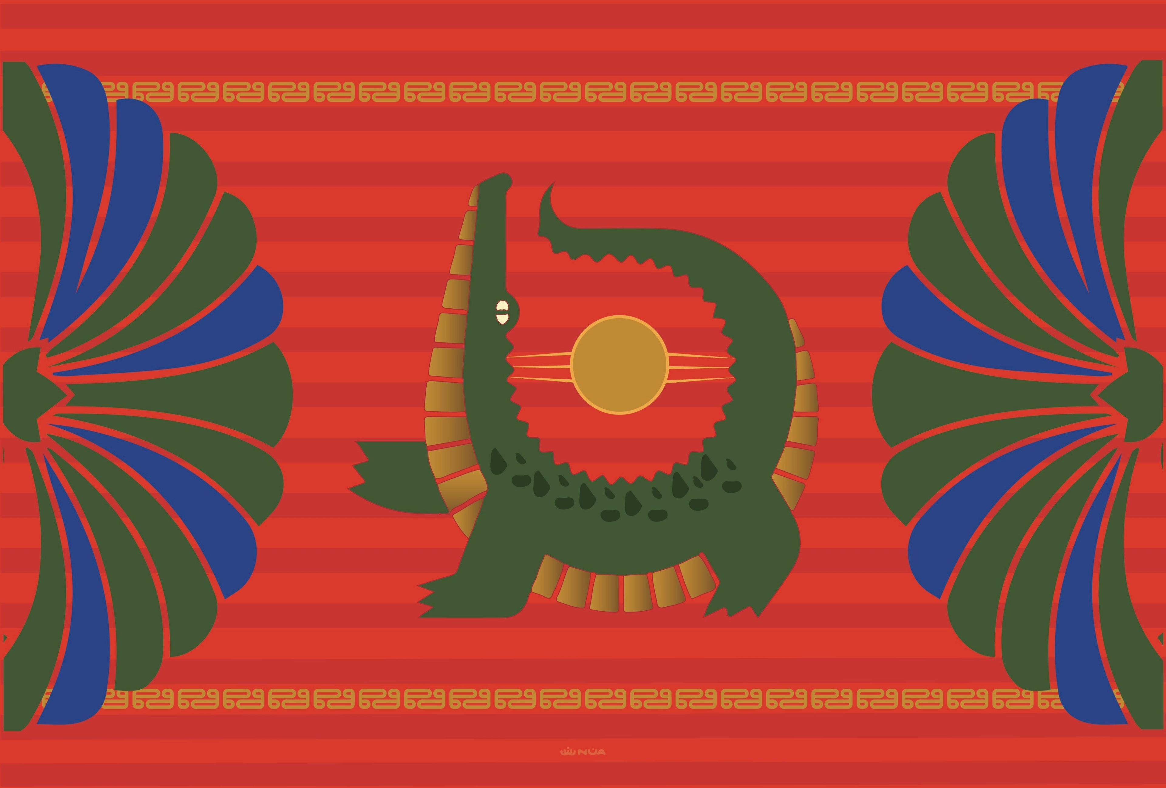 Twisted Croco Beach Mat