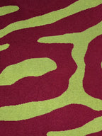 Zebra Pattern in burgundy