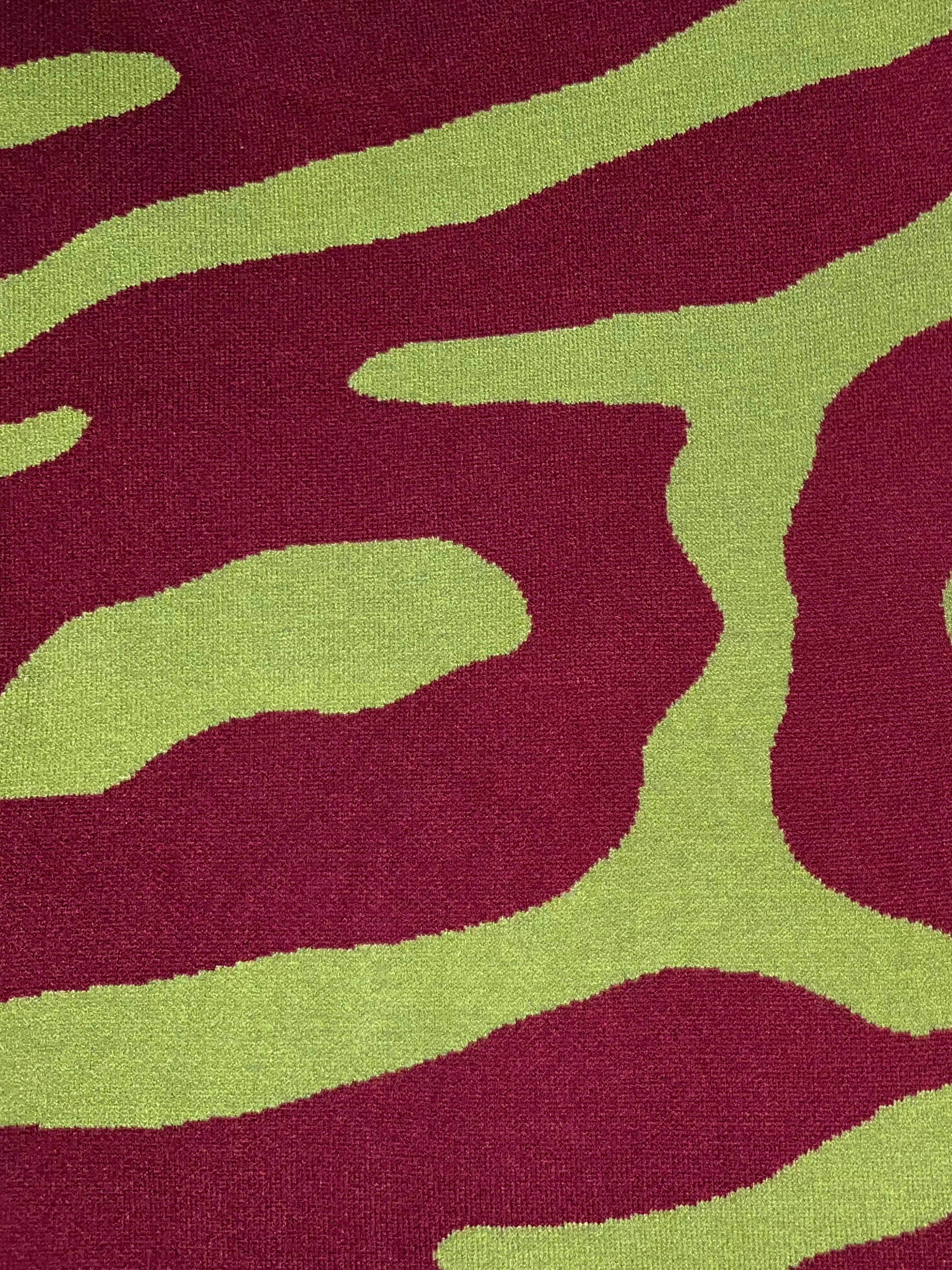 Zebra Pattern in burgundy